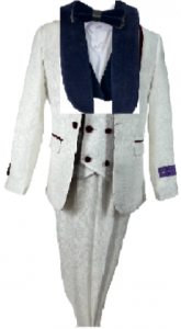 BOYS 5PC. SUIT (IVORY NAVY) 2121233